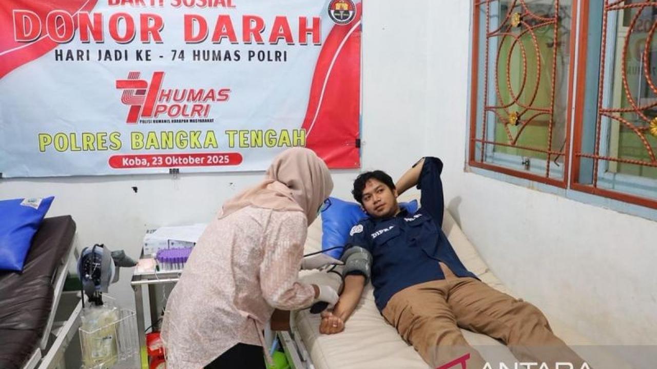 Trivia Kemanusiaan: Donor Darah Polres Bangka Tengah Penuhi Stok RSUD, Satu Sumbangan Selamatkan Tiga Nyawa