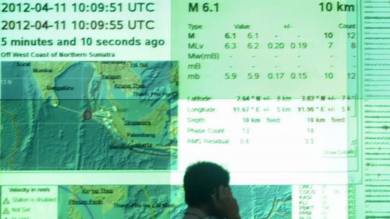 Kesibukan kantor BMKG Jakarta saat gempa 