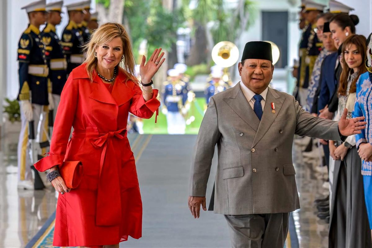 FOTO: Momen Akrab  Presiden Prabowo dan Ratu Maxima Bahas Penguatan Inklusi Keuangan di Istana Merdeka