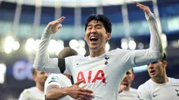 Son Heung Min merupakan pemain Korea Selatan yang menjadi andalan Tottenham Hotspur sejak didatangkan pada 2015 lalu. Ia selalu tampil impresif di setiap musimnya dan saat ini telah mengoleksi 4 gol dan 1 assist. Son juga tercatat telah menjadi man of the match sebanyak 4 kali. (AFP/Justin Tallis)