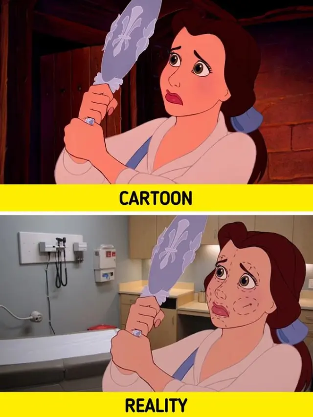 6 Potret Karakter Disney Jika Masuk ke Dunia Nyata, Bakal Ikut Pusing
