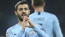 3. Bernardo Silva - Mantan pemain AS Monaco ini tampil luar biasa dan memastikan absennya De Bruyne tidak terasa. Gelandang Portugal itu menunjukkan serangkaian penampilan yang mengesankan sepanjang musim. (AP/Efrem Lukatsky)