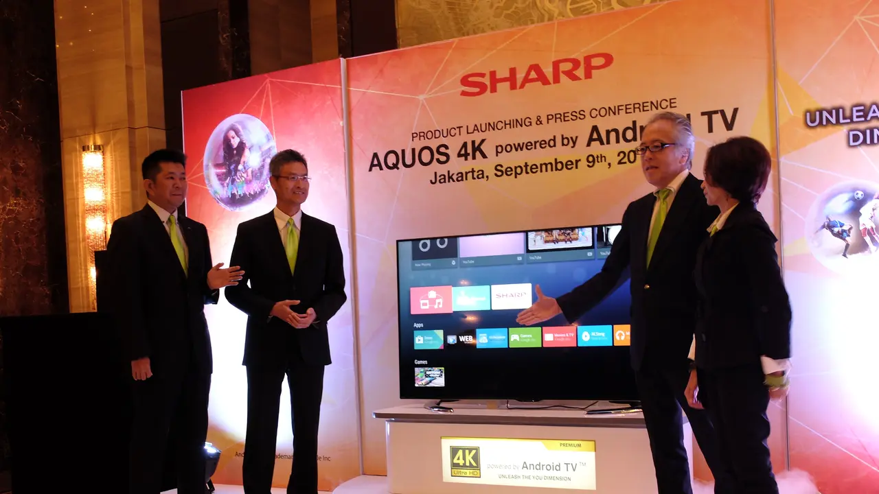 Gempur Layar Super, Sharp Luncurkan TV Android Resolusi 4K