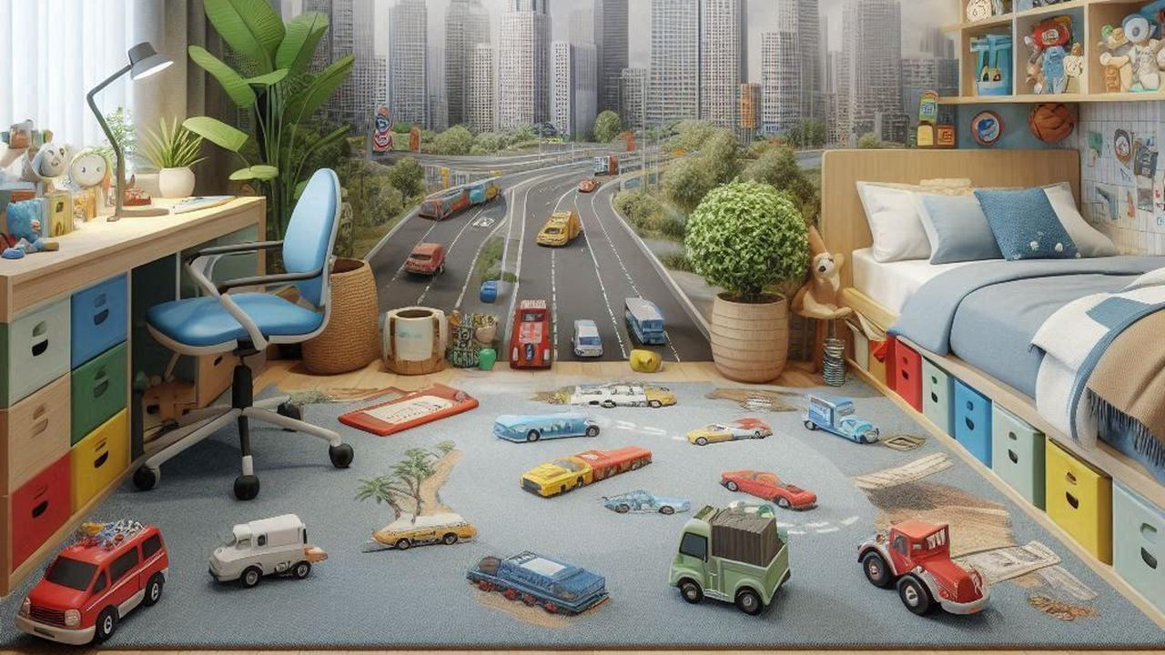Ilustrasi Desain Mural Kamar Anak