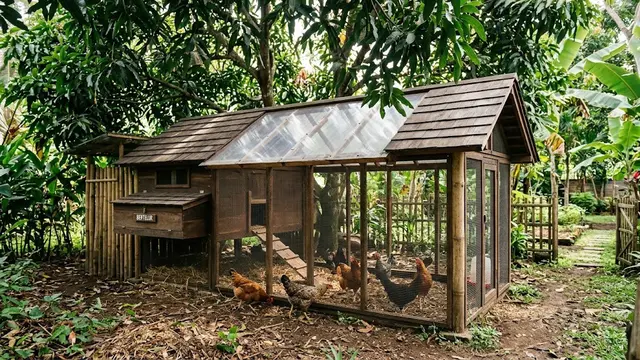Ide Kandang Ayam yang Bisa Dibuat di Bawah Pohon/AI Generated
