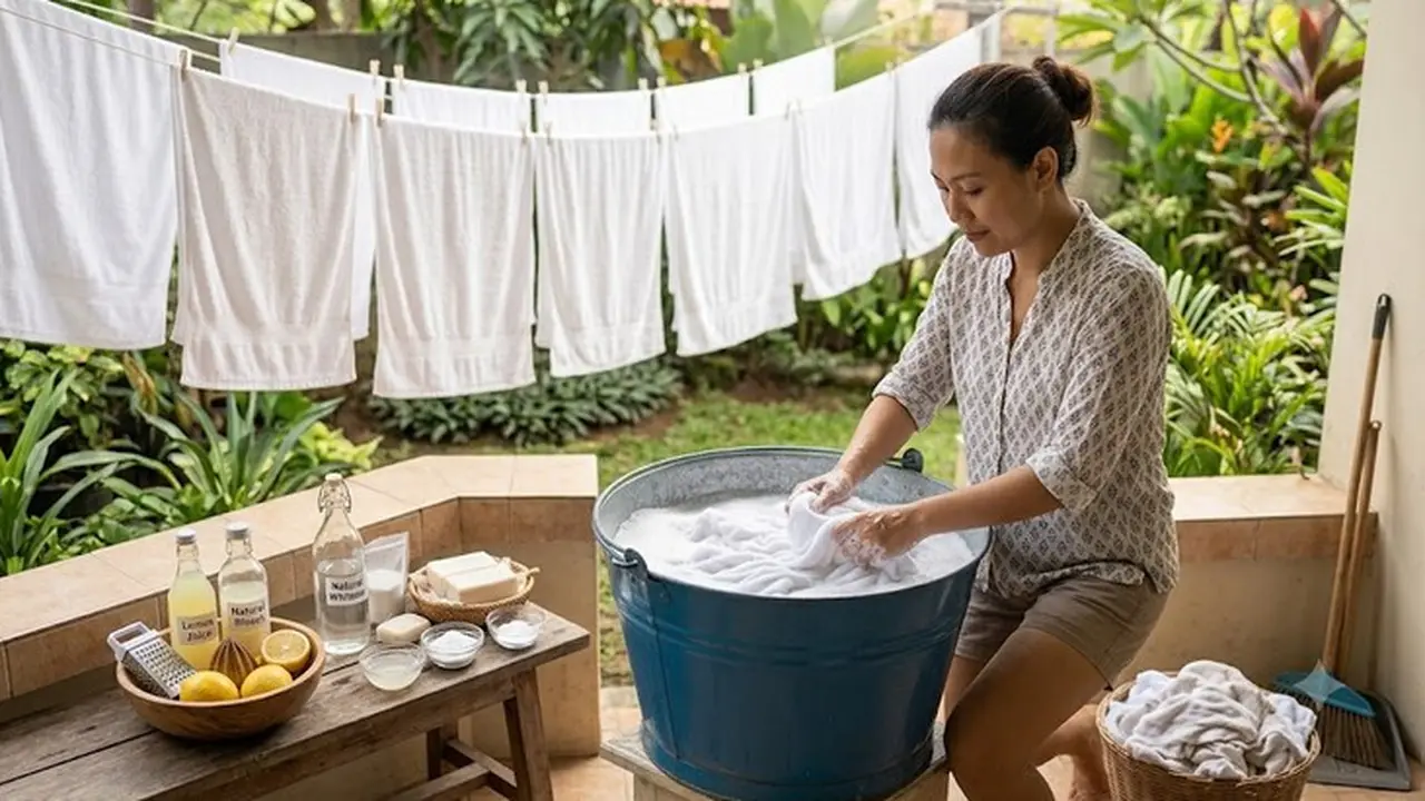 Tips Mencuci Handuk Putih agar Tetap Bersih