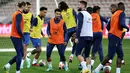 Les Bleus sudah dipastikan sebagai pemenang grup dengan dua pertandingan tersisa. (FRANCK FIFE / AFP)