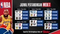Jadwal dan Live Streaming NBA Season 2024/2025 Pekan Ini di Vidio
