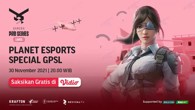 Sedang Berlangsung, Live Streaming Planet Esports Special Garuda Pro Series Ladies League di Vidio