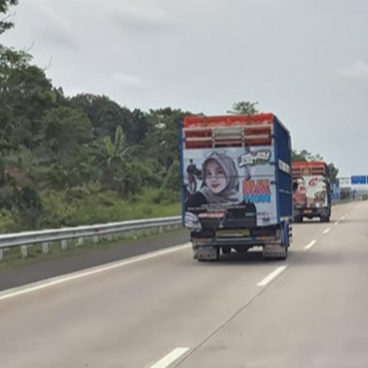 Sopir Terkejut Ditegur Wanita Wajahnya Digambar di Belakang Truk, Ujungnya Tertawa Bersama