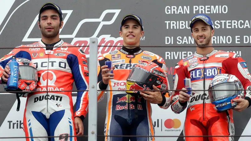 Marc Marquez Raih Gelar di GP San Marino