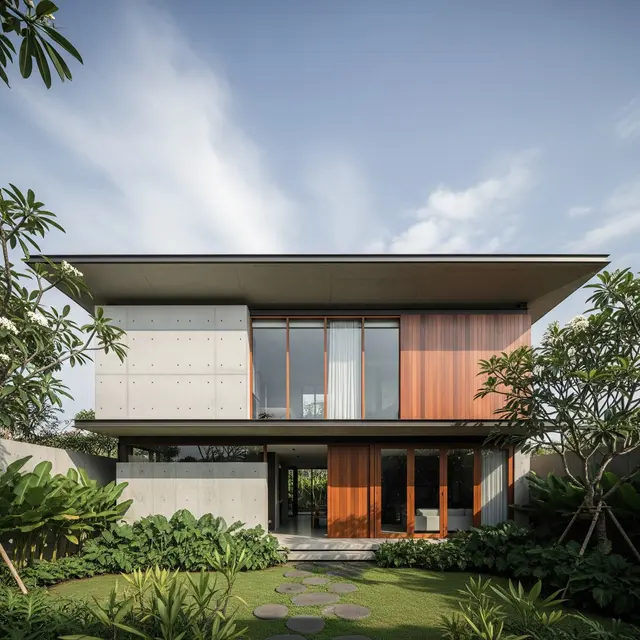 Gambar Rumah Minimalis Atap Datar