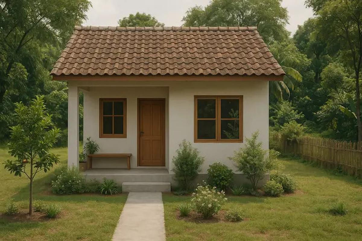 10 Desain Rumah Sederhana Minimalis 6x9 Meter di Desa dengan Teras dan Taman Mini, Referensi Hunian Asri 2025