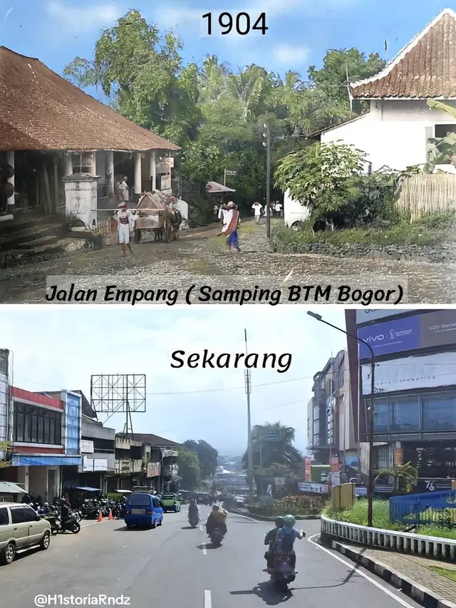9 Potret Perbandingan Suasana Bogor Tempo Dulu dan Sekarang, Kota Hujan yang Selalu Hijau