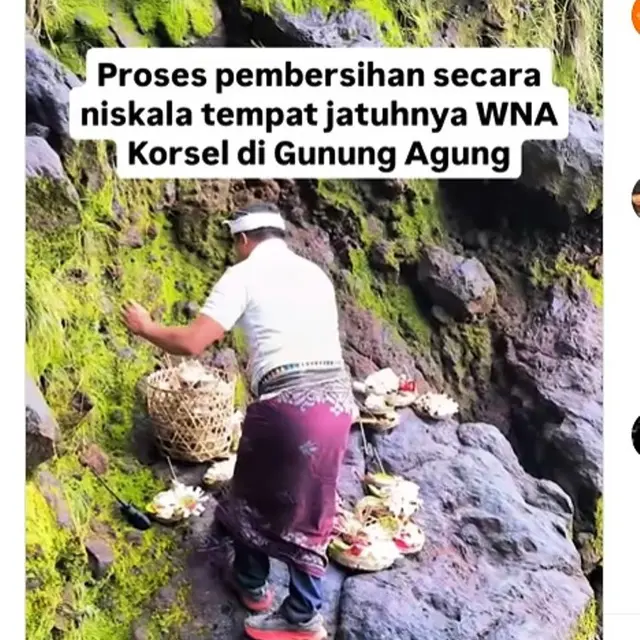 Upacara Penyucian Kembali Gunung Agung Digelar Usai Turis Korea Selatan Ditemukan Meninggal