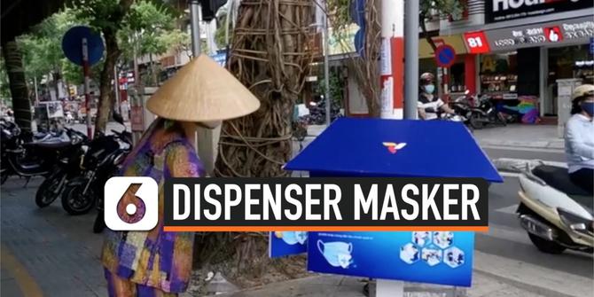 VIDEO: Vietnam Siapkan Dispenser Masker di Jalan Umum