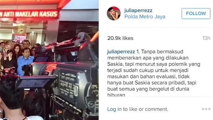 Julia Perez, Ayu Ting Ting, Denny Cagur, dan Minola Sebayang