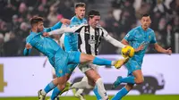 Berkat hasil ini, Juventus masih tertahan di peringkat enam klasemen dengan poin 28. Sementara itu, Venezia juga masih terbenam di dasar klasemen dengan poin 10. (Fabio Ferrari/LaPresse via AP)