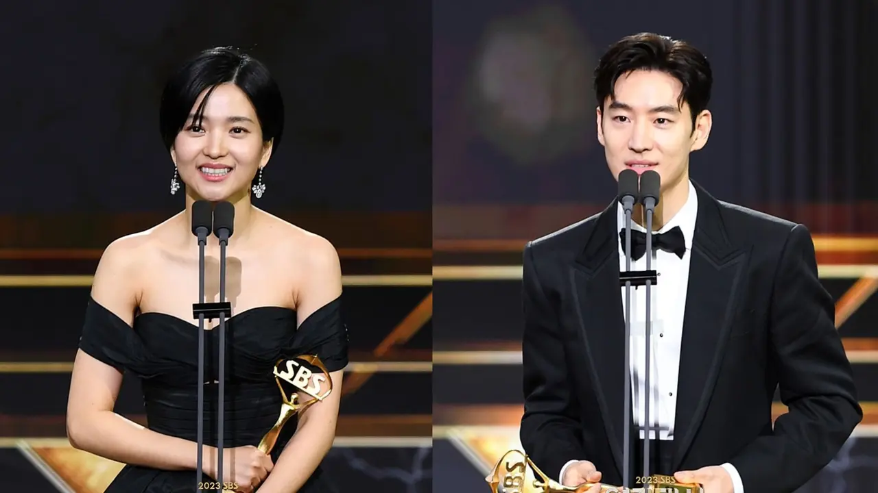 Kim Tae Ri dalam SBS Drama Awards. (Instagram/ sbsdrama.official)