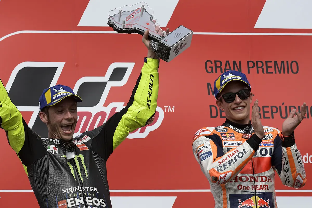 Valentino Rossi dan Marc Marquez
