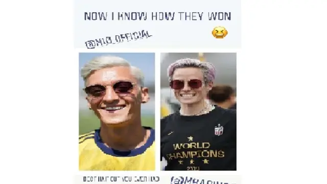 Mesut Ozil dan Megan Rapinoe