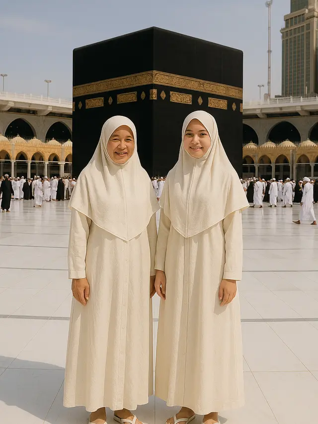 Gamis untuk Haji dan Umroh (Foto: ChatGPT)