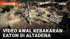 Video Amatir Menangkap Detik-Detik Awal Kebakaran Eaton di Altadena