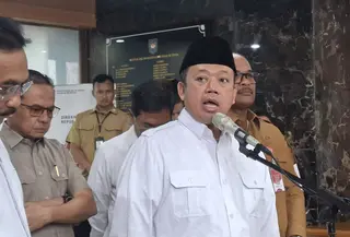 Menteri Agraria dan Tata Ruang/Kepala Badan Pertanahan Nasional (ATR/BPN) Nusron Wahid (Liputan6/com/Winda Nelfira)