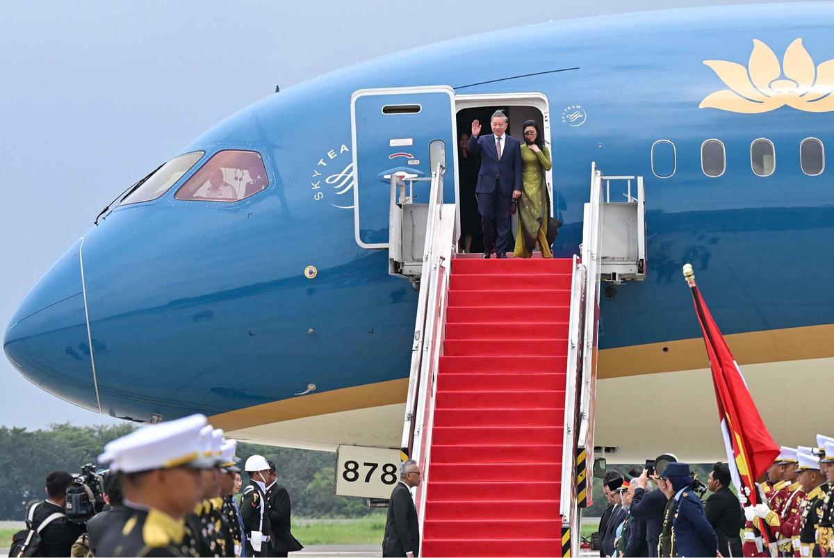 FOTO: Kunjungan Kenegaraan Sekjen Partai Komunis Vietnam To Lam, Disambut Menteri Trenggono