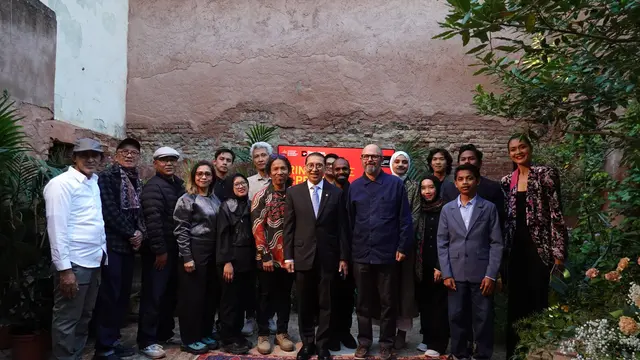 Menteri Kebudayaan Fadli Zon menghadiri pembukaan Paviliun Indonesia pada Pameran Seni Internasional ke-61 La Biennale di Venesia, Italia atau Venice Biennale 2026.