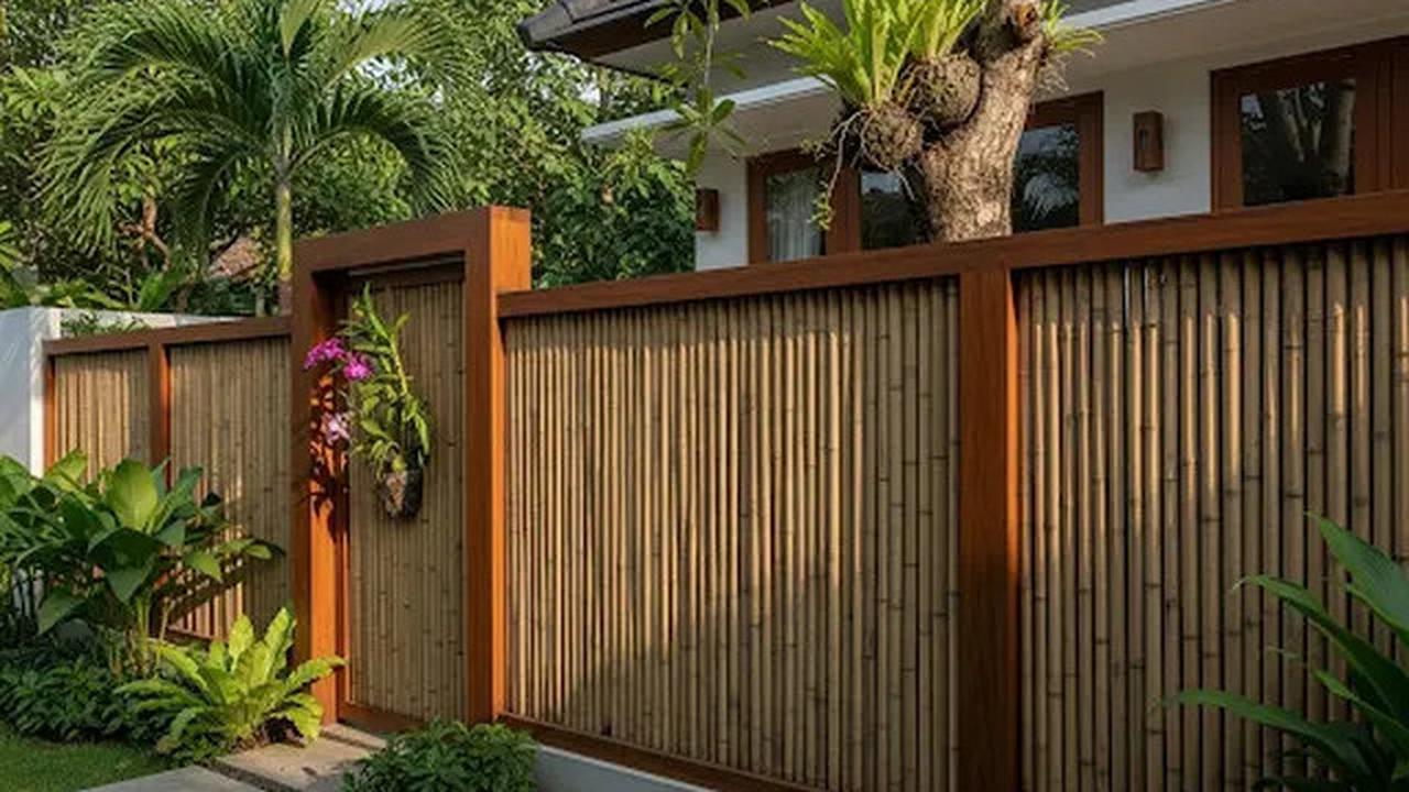 7 Trik Bikin Rumah Sederhana Terlihat Elegan dengan Pagar Kayu Minimalis, Inspirasi Desain yang Hangat dan Modern