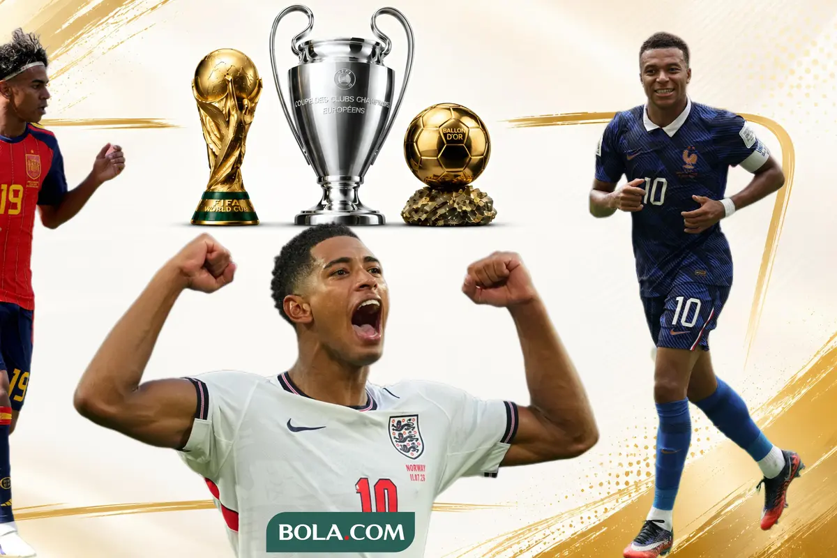 Lamine Yamal, Jude Bellingham, Kylian Mbappe