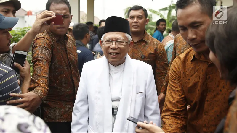 Ditemani Mahfud Md, Ma'ruf Amin Silaturahmi ke Keluarga Gus Dur