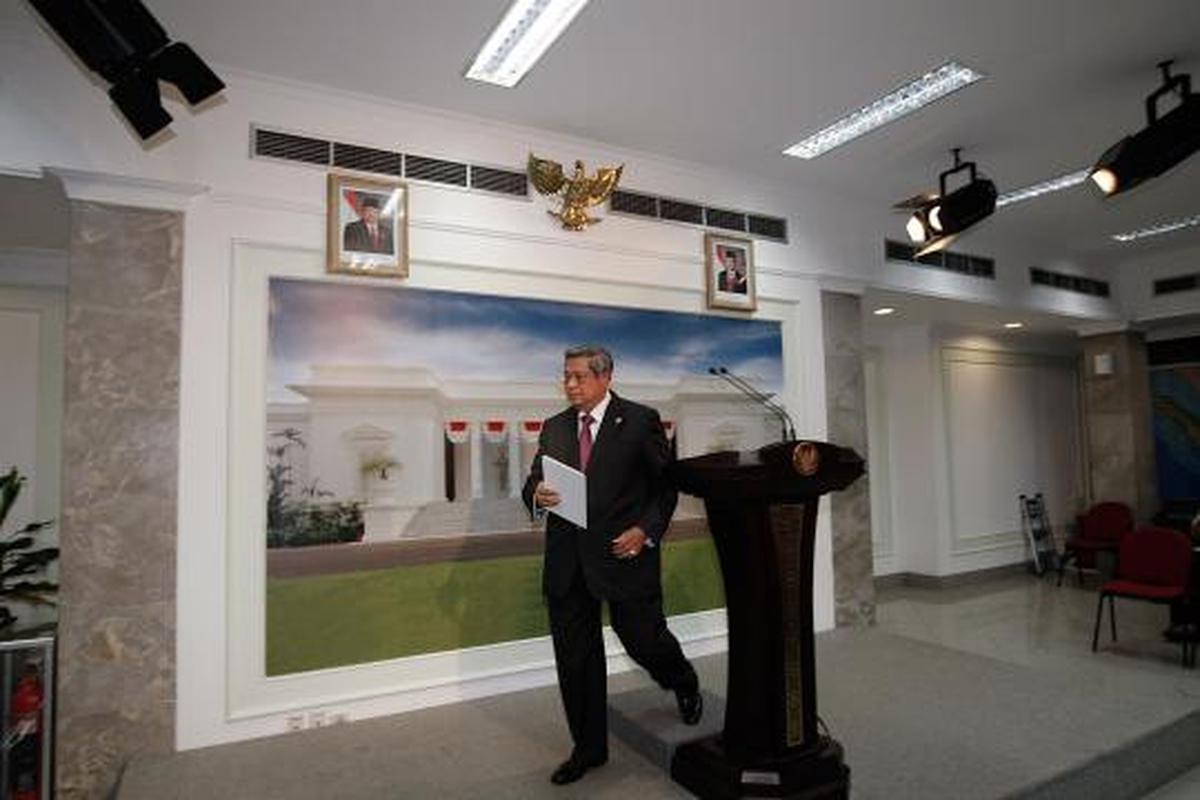Presiden SBY gelar konpers terkait pembubaran BP Migas