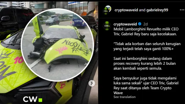Lamborghini Revuelto (instagram @cryptowaveid)