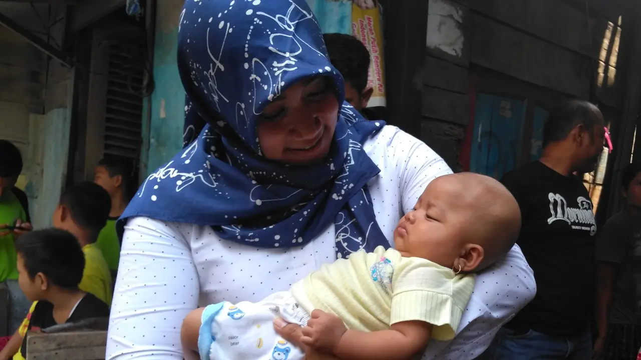 Wajah Letih Bayi Cantik Usai Dijual Ibu Kandungnya