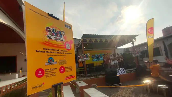 <p>Collabonation Talent Hunt 2024 Sumatra yang diselenggarakan Indosat di Kafe EnamDua Palembang Sumsel (Liputan6.com / Nefri Inge)</p>