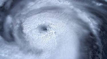 'Mata' badai Dorian (Luca Parmitano / ESA / ISS / Twitter)