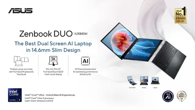 ASUS Zenbook Duo UX8406: Kreatif Bisa, Kerja Keras Mudah!