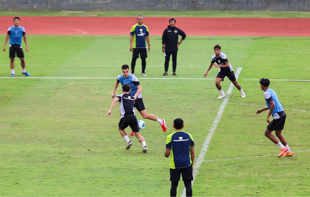 FOTO: Latihan Timnas U-20 Jellang Laga Piala Asia 2025