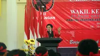 Megawati mengatakan visi misi para kepala daerah hanya satu, yaitu Pancasila dan UU 1945, yang strateginya juga tunggal yaitu Trisakti. (Liputan6.com/Taufikurrohman)