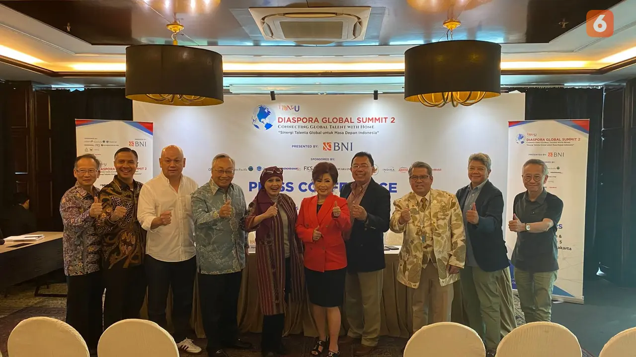 Presiden Indonesian Diaspora Network United (IDN-U) Prof. Herry Utomo pada Senin (11/8/2025) di JS Luwansa Hotel, Jakarta, menegaskan pentingnya talenta sebagai faktor penentu dalam menghadapi persaingan global (Dok. Liputan6.com/Teddy Tri Setio Berty).