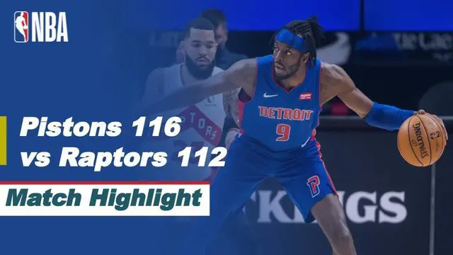 Berita video highlights Detroit Pistons melawan Toronto Raptors dalam laga musim reguler NBA 2020/2021, di mana Norman Powell menciptakan 43 poin, Kamis (18/3/2021) pagi hari WIB.