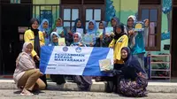 Tim pengabdian Institut Bisnis Muhammadiyah (IBM) Bekasi gagas gerakan literasi sekolah melalui pojok ruang baca. (Istimewa)