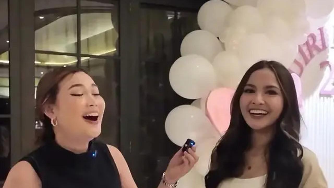 Gaya Mahalini Jadi Cewe Bumi Kenakan Pakain Coklat Sambil Gendong Putrinya saat Ulang Tahun Adik Iparnya, Putri Delina ke-24