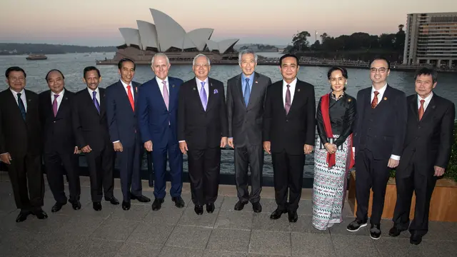 Saat Malcolm Turnbull Swafoto dengan Jokowi