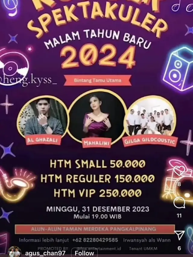 Mahalini Klarifikasi Namanya Dicatut dalam Sebuah Acara Tahun Baru: Jangan Tertipu, Aku Nggak Ambil Job Taun Baru