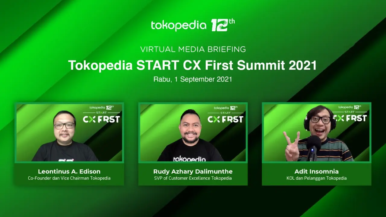Acara Virtual Media Briefing: Tokopedia START CX First Summit 2021