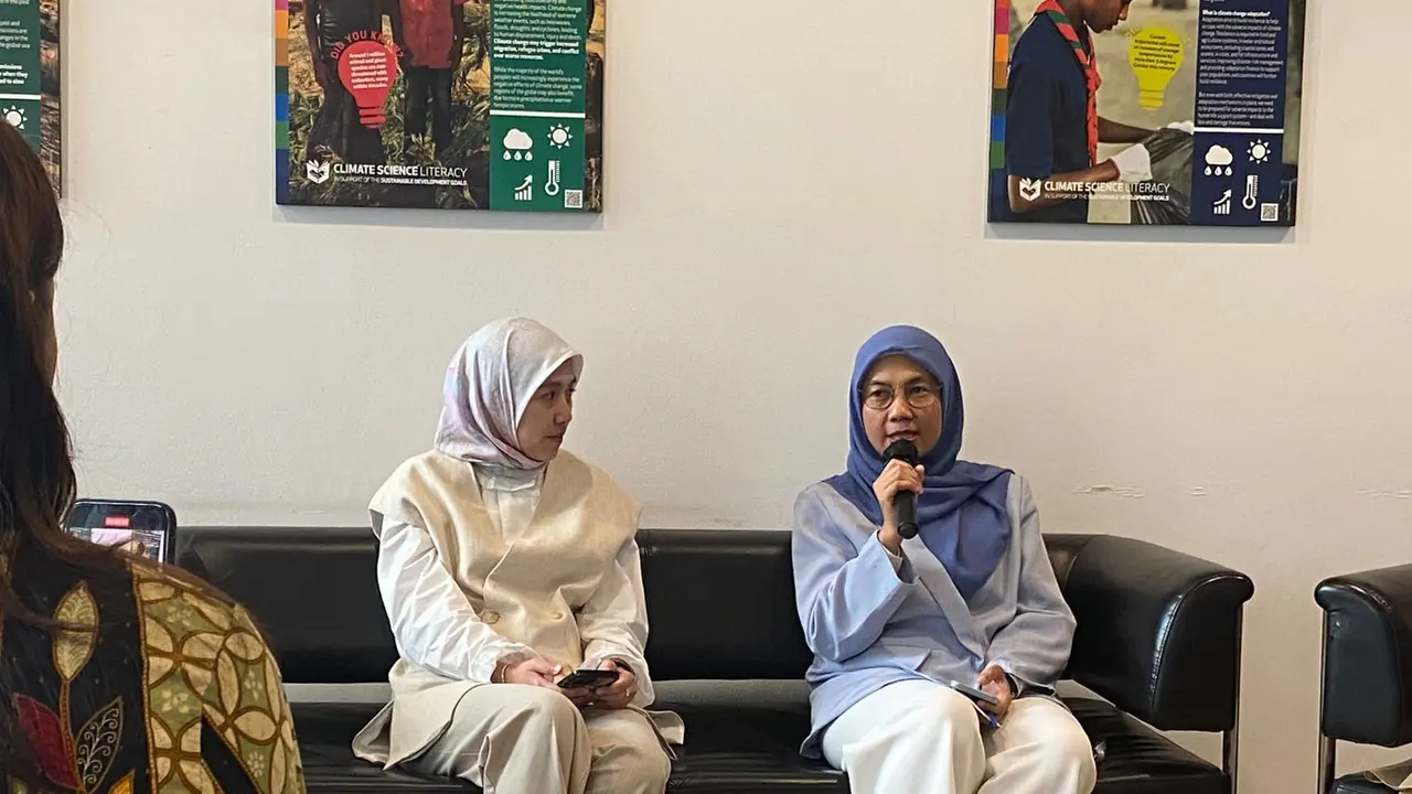 Ketua Komite Pemuda UNDP Indonesia Nila Murti pada Senin (11/8/2025) di Jakarta, mendorong wirausaha di kalangan pemuda tidak hanya membuka peluang kerja baru, tetapi juga menciptakan multiplier effect di komunitas (Dok. Liputan6.com/Teddy Tri Setio).