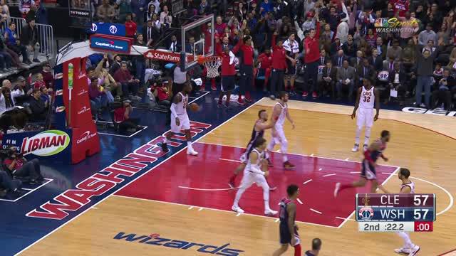 Berita video game recap NBA 2017-2018 antara Cleveland Cavaliers melawan Washington Wizards dengan skor 106-99.